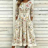 Robe Vintage À Imprimé Floral