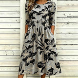Robe Vintage À Imprimé Floral