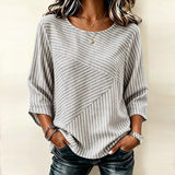 Blouse À Rayures Vintage