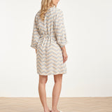 Vestido Feminino com Estampado Chevron | Multicolor