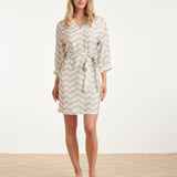 Vestido Feminino com Estampado Chevron | Multicolor
