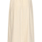 Dames Rok Met Elastische Taille En Midi Lengte | Sand