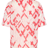 Top Feminino com Estampado Azteca Gráfico em Rosa e Vermelho | Red - Pink