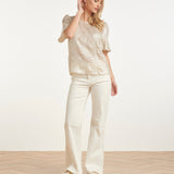 Top Feminino com Estrutura Metálica | Off White