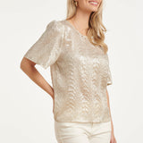 Top Feminino com Estrutura Metálica | Off White
