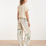 Dames Top Met V-Hals En Trekkoord | Off White