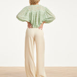 Dames Zachte Wijde Pantalon Met Rechte Pijpen | Off White