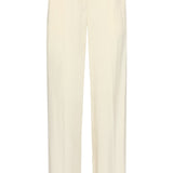 Dames Zachte Wijde Pantalon Met Rechte Pijpen | Off White