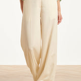 Dames Zachte Wijde Pantalon Met Rechte Pijpen | Off White