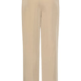 Dames Zachte Wijde Pantalon Met Rechte Pijpen | Dark Sand