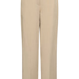 Dames Zachte Wijde Pantalon Met Rechte Pijpen | Dark Sand
