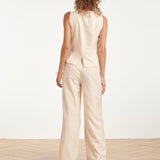 Colete Elegante sem Mangas | Sand