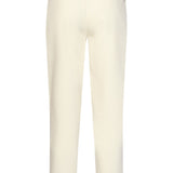 Calças Elegantes com Pregas e Cintura Alta | Off White