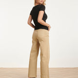 Elegante Stretch Top Met Gedrapeerde Halslijn | Black