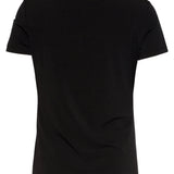 Elegante Stretch Top Met Gedrapeerde Halslijn | Black