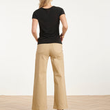 Elegante Stretch Top Met Gedrapeerde Halslijn | Black