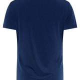 Elegante Stretch Top Met Gedrapeerde Halslijn | Navy