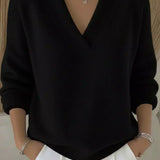 Vivelle™ | Camisola Decote em V Descontraída