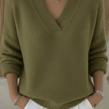 Vivelle™ | Camisola Decote em V Descontraída
