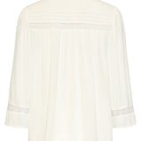 Gebroken Wit Blouse Met Kant En Fijne Details | Off White