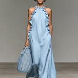 Lia | Vestido Maxi com Bolsos