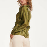 Blusa Cingida com Efeito Brilhante | Army