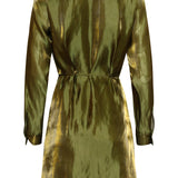 Vestido Midi Brilhante com Cordão na Cintura | Army