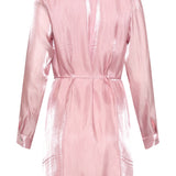 Vestido Midi Brilhante com Cordão na Cintura | Pink