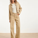 Jeans Wide Leg de Cintura Alta | Dark Sand