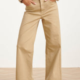 Jeans Wide Leg de Cintura Alta | Dark Sand