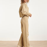 Jeans Wide Leg de Cintura Alta | Dark Sand