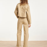 Jeans Wide Leg de Cintura Alta | Dark Sand