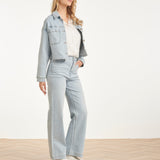 Jeans Wide Leg de Cintura Alta | Denim