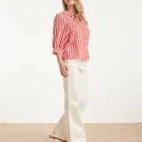 Jeans Wide Leg de Cintura Alta | Off White