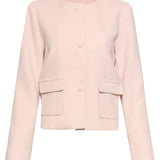 Blazer Clássico Estilo Tweed | Baby Pink