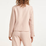 Blazer Clássico Estilo Tweed | Baby Pink