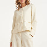 Blazer Clássico Estilo Tweed | Off White