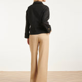 Trench Coat Curto Cruzado | Black