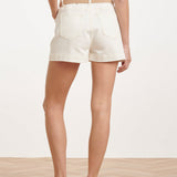 Korte Broek met Riem en Hoge Taille | Off White