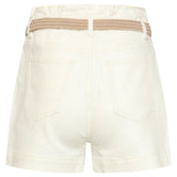 Korte Broek met Riem en Hoge Taille | Off White