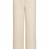 Linnen Wide Leg Pantalon | Sand
