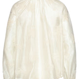 Blusa Boho Leve com Estampado Bordado | Off White