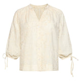 Blusa Off-White Leve com Bordado Delicado | White