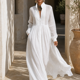 Vestido maxi minimalista