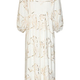 Maxi Jurk Met Gouden Borduursels En Pailletten | Off White - Gold