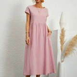 Gabriela— Vestido midi de elegância atemporal