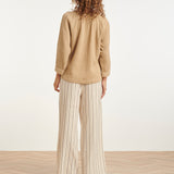 Top de Musselina com Decote V | Dark Sand