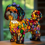Candeeiro Glow Shih Tzu com Laço Bonito