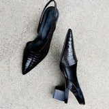 Graziella - Sapatos de Salto com Bico Largo