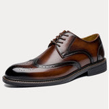 Sapatos Brogue de Couro